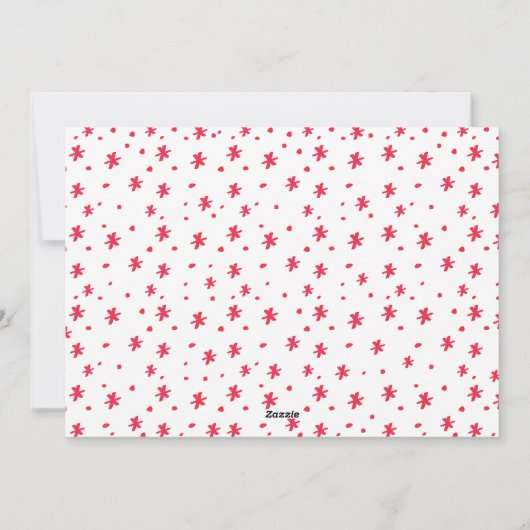 Howly Jolly kerstmis_ Holiday Fotokaart Feestdagenkaart (Achterkant)