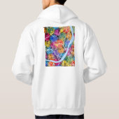 Howrah West Bengal City Map Hoodie (Achterkant)