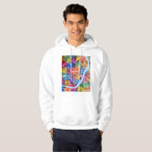 Howrah West Bengal City Map Hoodie (Voorkant volledig)