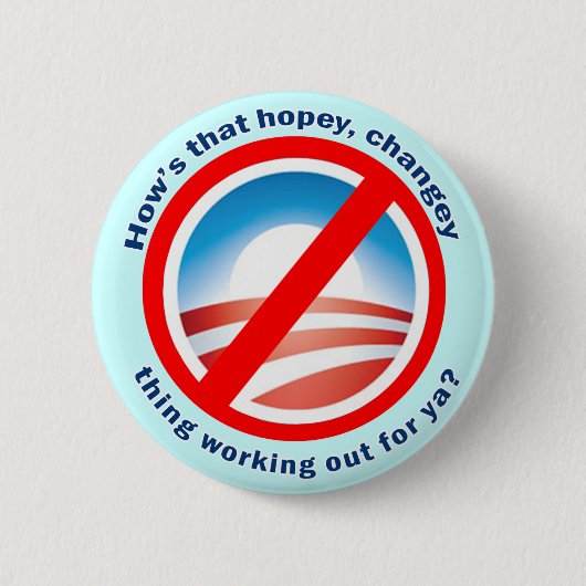 Hows dat Hopey Changey Ding voor jou werkt? Ronde Button 5,7 Cm (Voorkant)