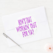 Hows die voor Ya werken Ronde Sticker (Envelop)