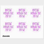 Hows die voor Ya werken Ronde Sticker (Vel)