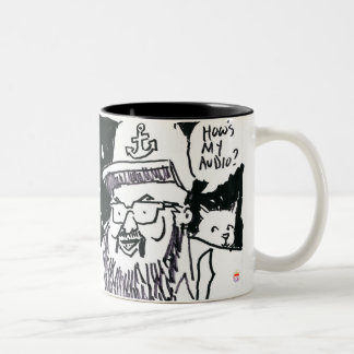How's My Audio Mug Tweekleurige Koffiemok