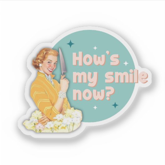 How's My Smile Now Sticker (Voorkant)
