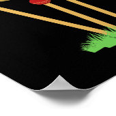 Howzat Cricket Fan Wicked Gebowld Cadeau Tsman Bow Poster (Hoek)