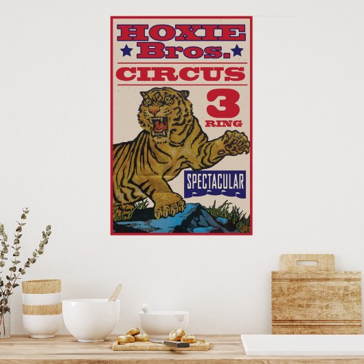 Hoxie Bros. Circus Poster (Keuken)