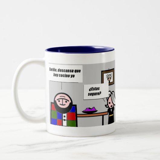 hoy cocino yo tweekleurige koffiemok (Links)