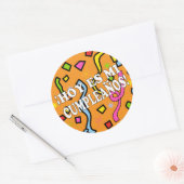 Hoy es mi cumpleaños Birhday in het Spaans Ronde Sticker (Envelop)