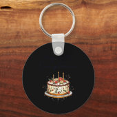 Hoy Es Mi Cumpleaños Con Cake Spanish Birthday Gif Sleutelhanger (Voorkant)