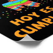 Hoy Es Mi Cumpleanos Pinata Birthday Cinco de Mayo Poster (Hoek)