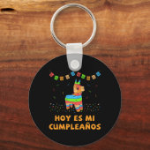 Hoy Es Mi Cumpleanos Pinata Birthday Cinco de Mayo Sleutelhanger (Voorkant)