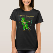 Hoy se bebe St Patrick Day dabbing leprechaun T-shirt (Voorkant)