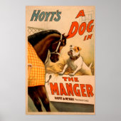 Hoyt is een hond in het Manger Theater Poster (Voorkant)