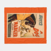 Hoyt is een hond in het Manger Theater Poster Fleece Deken (Voorkant (Horizontaal))