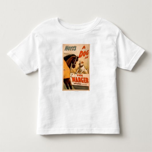 Hoyt is een hond in het Manger Theater Poster Kinder Shirts (Voorkant)