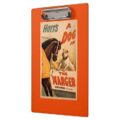 Hoyt is een hond in het Manger Theater Poster Klembord (Links)