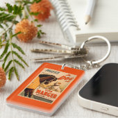 Hoyt is een hond in het Manger Theater Poster Sleutelhanger (Voorkant Rechts)