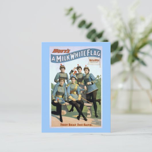 Hoyt is een melkwitte vlag  theaterPoster Briefkaart (Staand voorkant)