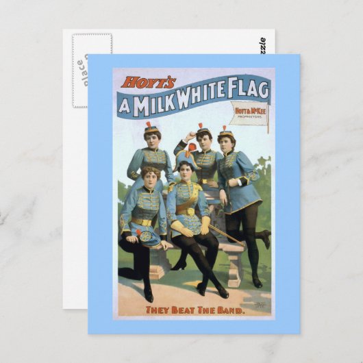 Hoyt is een melkwitte vlag  theaterPoster Briefkaart (Voorkant / Achterkant)