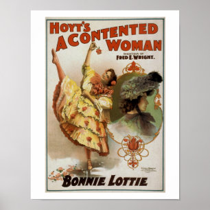 Hoyt is een  theaterPoster voor een vrouw met inho Poster