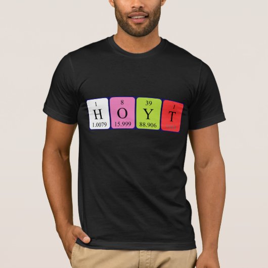 Hoyt periodiek lijstnaam shirt (Voorkant)