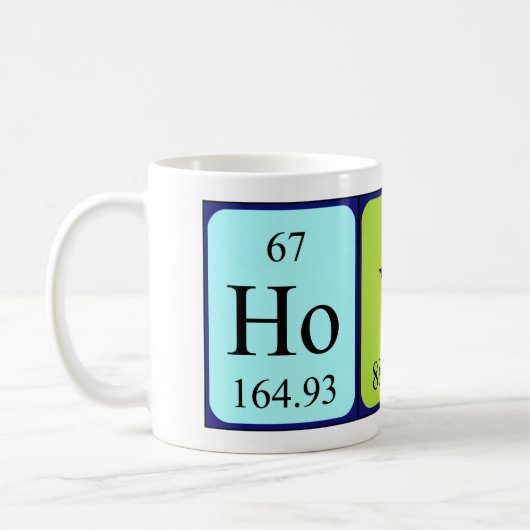 Hoyt periodieke lijstnaam mok (Links)