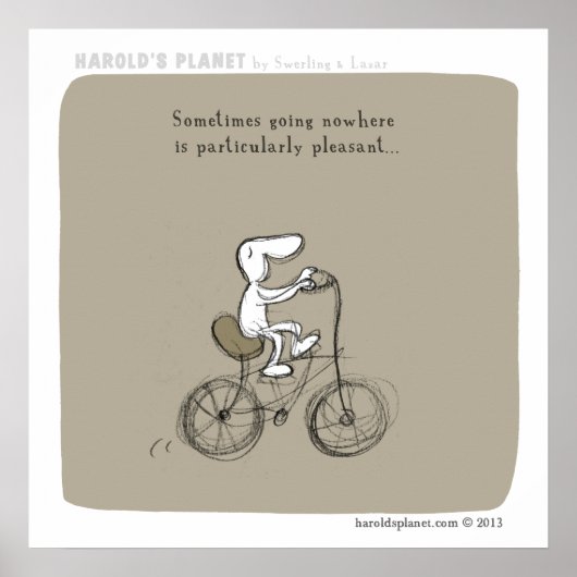 HP5038 "Harold's Planet" "Op weg naar niets" Poster (Voorkant)