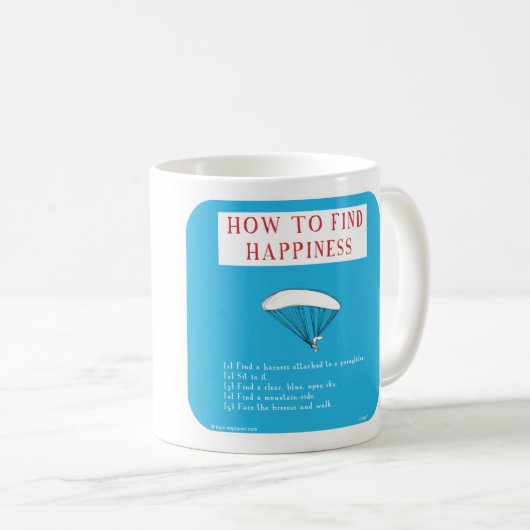 HP5157, paraglide, paraplu, geluk Koffiemok (Voorkant rechts)