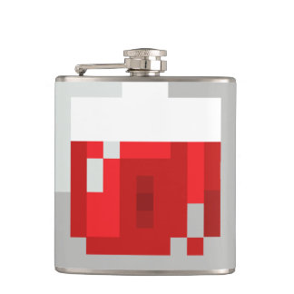 HP flesje met pixelated Health Potion Heupfles