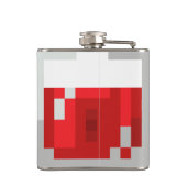 HP flesje met pixelated Health Potion Heupfles (Achterkant)