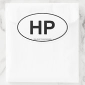 HP HOGERE POWER Ovale Sticker (Tas)