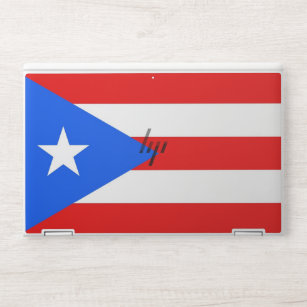 HP laptop skin with flag of Puerto Rico, USA