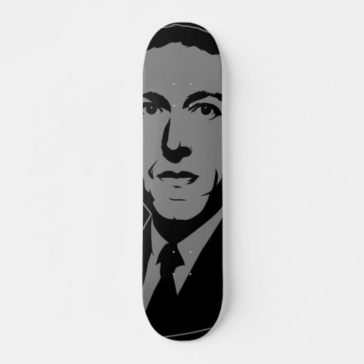 HP Lovecraft cthulhu Portret skateboard (Voorkant)
