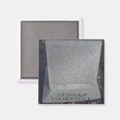 HP Lovecraft Grave - I Am Providence Magneet (Voorkant / Achterkant)