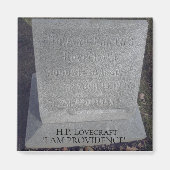 HP Lovecraft Grave - I Am Providence Magneet (Voorkant)