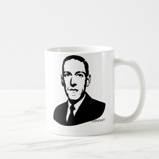 HP Lovecraft Portret Koffiemok (Rechts)