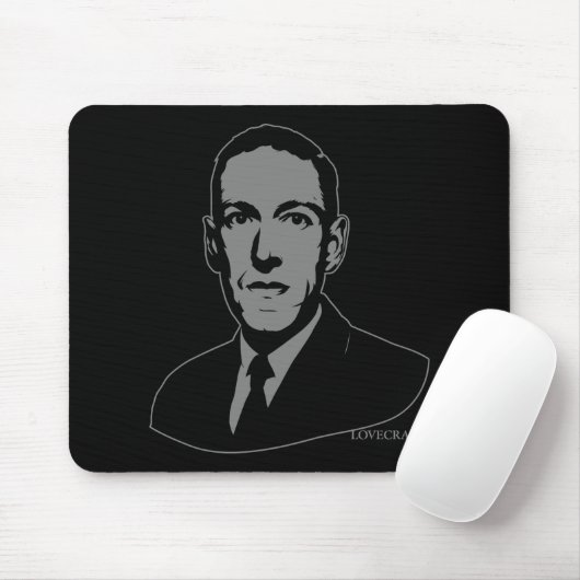 HP Lovecraft Portret Mousepad Muismat (Met muis)