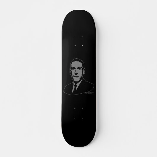 HP Lovecraft Portret Persoonlijk Skateboard (Voorkant)