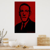 HP Lovecraft Portret Poster (Keuken)