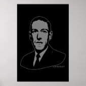 HP Lovecraft Portret Poster (Voorkant)
