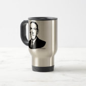 HP Lovecraft Portret Reisbeker (Voorkant links)