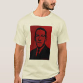 HP Lovecraft - rood T-shirt (Voorkant)