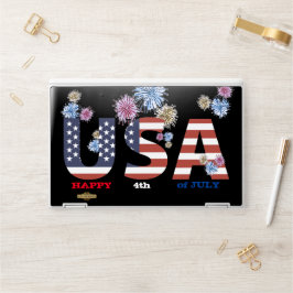 HP notebook skin "HAPPY 4th of JULY"