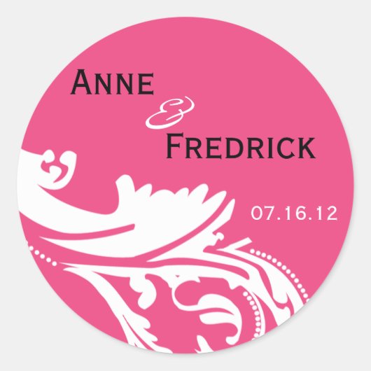 HP & W bruid & bruidegom grafische Sticker (Voorkant)