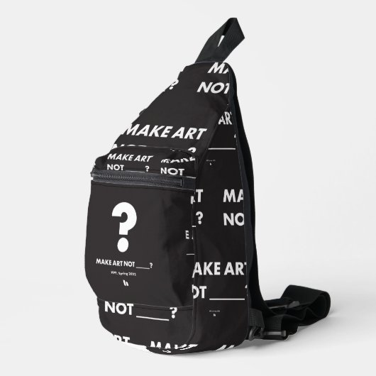 HPP MAAK KUNST NIET _____? crossbody bag Sling Bag (Rechterhoek)