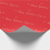 Hppy Valentine's Day gift wrapping Cadeaupapier (Hoek)