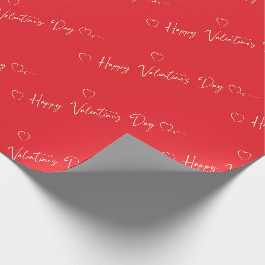 Hppy Valentine's Day gift wrapping Cadeaupapier (Hoek)