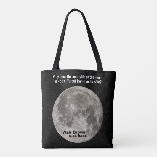 HPT asteroïde en maan boodschappentas Tote Bag (Achterkant)