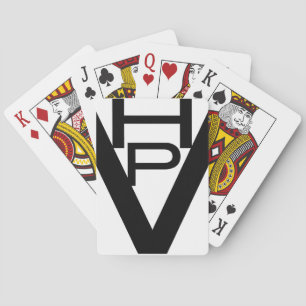 HPV Logo-ontwerp op een helder nieuw kaartspel! Pokerkaarten