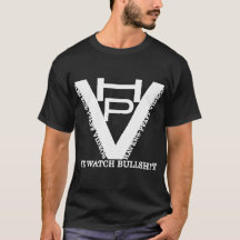 HPV-TV Logo Design op zwart T-shirt